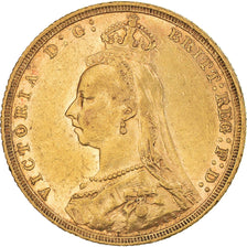 Coin, Australia, Victoria, Sovereign, 1893, Sydney, EF(40-45), Gold, KM:10