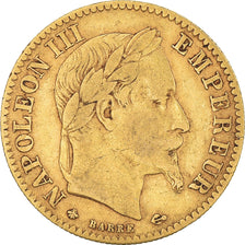 Moneta, Francja, Napoleon III, 10 Francs, 1864, Paris, VF(30-35), Złoto