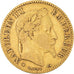 Moneta, Francja, Napoleon III, 10 Francs, 1867, Strasbourg, VF(30-35), Złoto