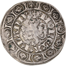 Moneta, Francia, Flanders, Louis II de Mâle, Gros au lion, BB, Argento