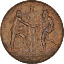 France, Médaille, Percement du Canal de Panama, 1880, SUP, Bronze