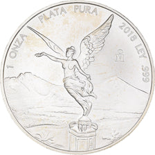Moneda, México, Libertad, 1 Onza, 2018, Bullion, SC+, Plata