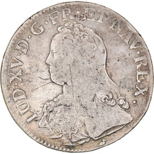 Monnaie, France, Louis XV, Ecu aux branches d'olivier, 1726, Bourges, TB