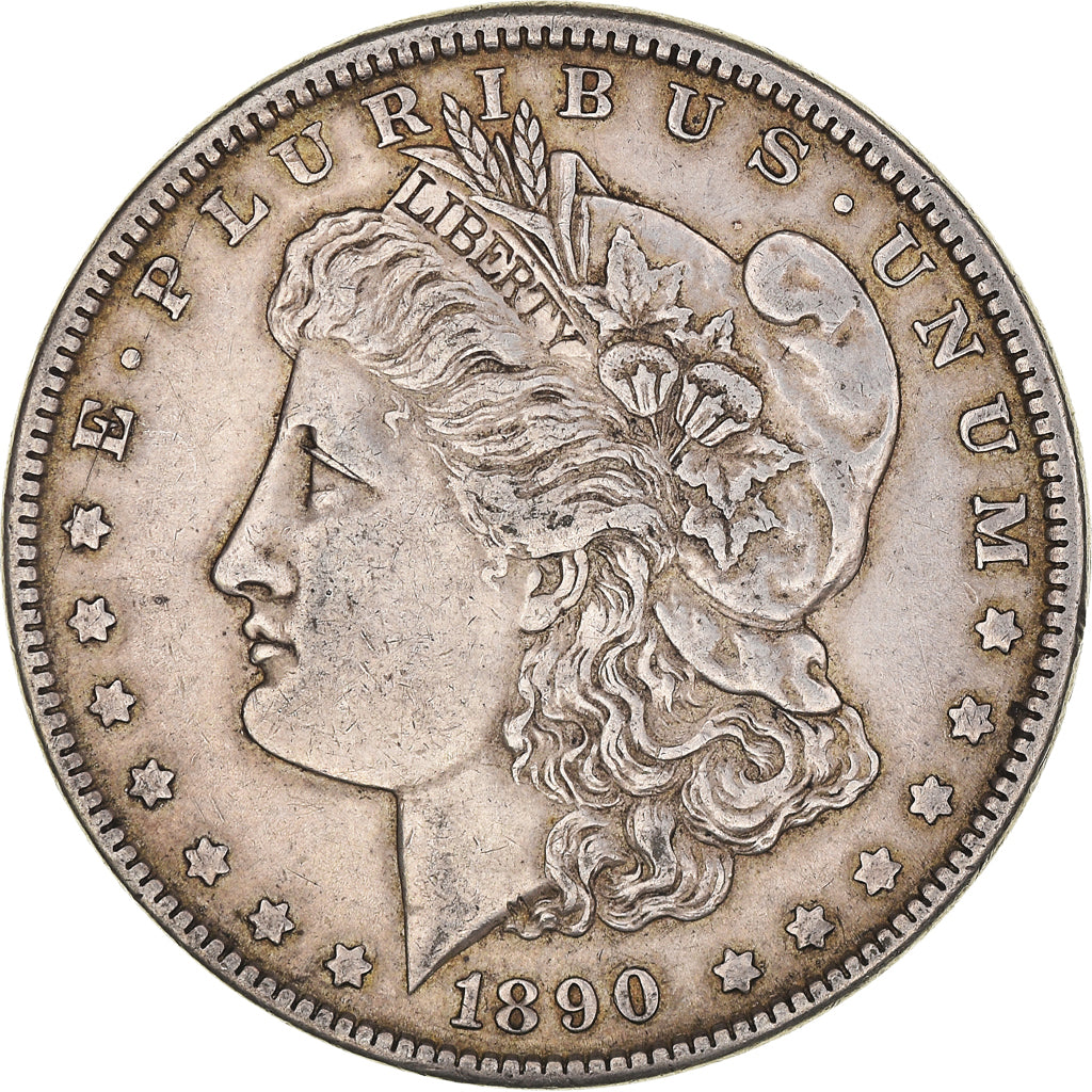 Coin, United States, Morgan Dollar, Dollar, 1890, Philadelphia, EF(40-45)