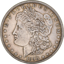 Coin, United States, Morgan Dollar, Dollar, 1890, Philadelphia, EF(40-45)
