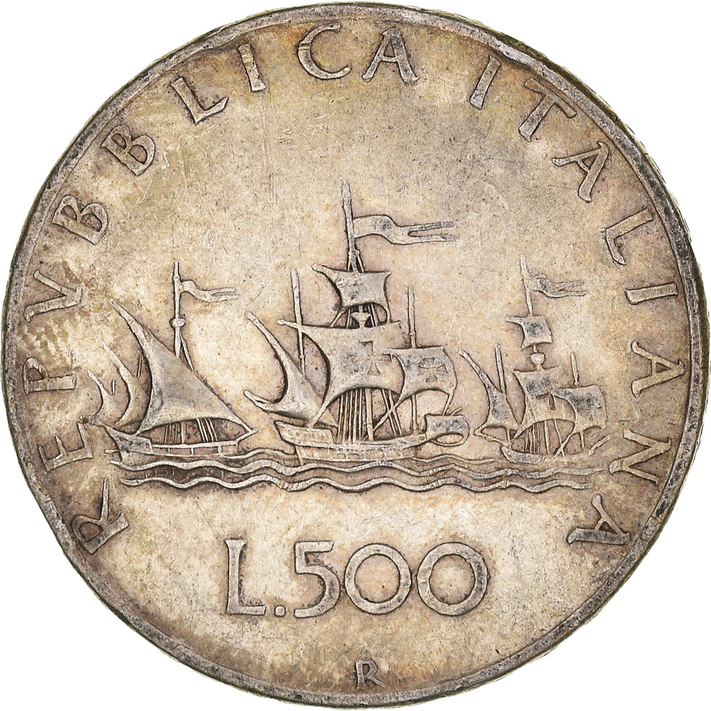 Coin, Italy, 500 Lire, 1958, Rome, VF(30-35), Silver, KM:98