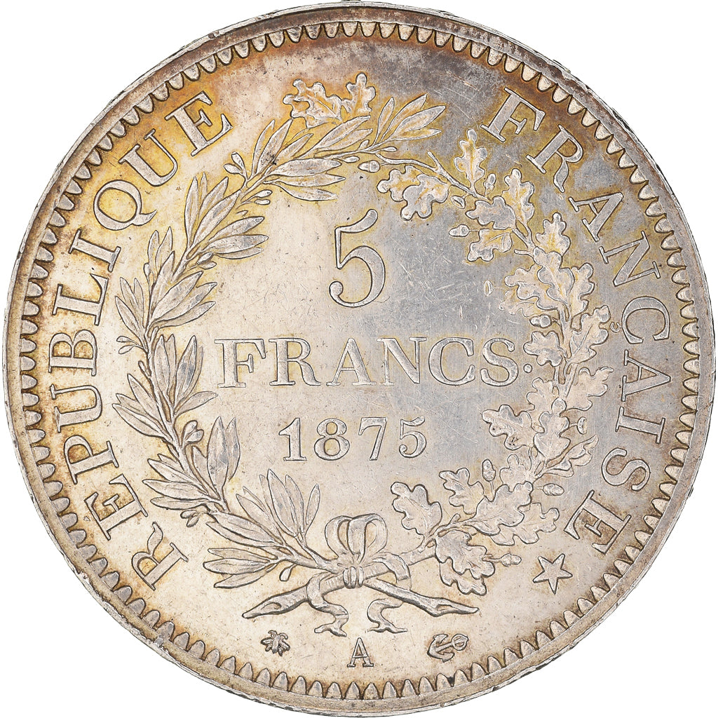 Monnaie, France, Hercule, 5 Francs, 1875, Paris, SUP, Argent, Gadoury:745a