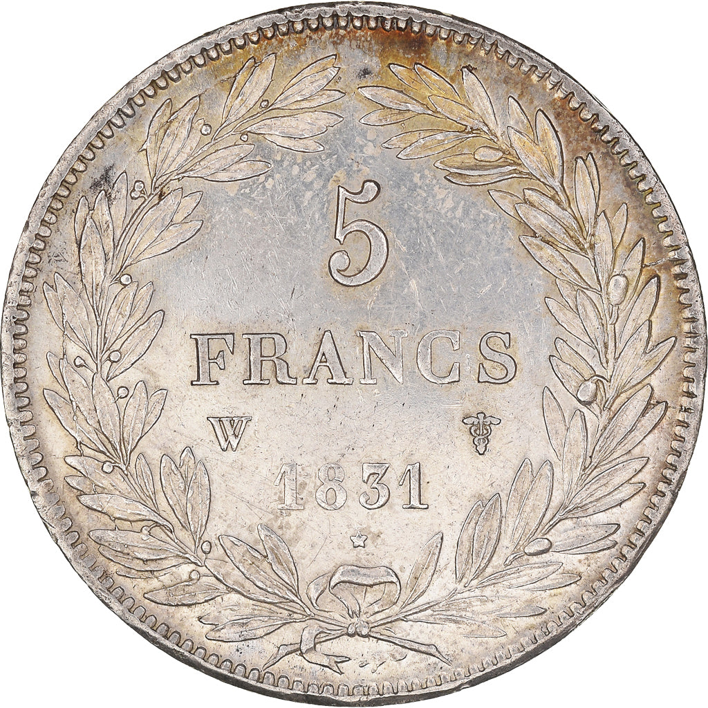 Coin, France, Louis-Philippe, 5 Francs, 1831, Lille, AU(50-53), Silver