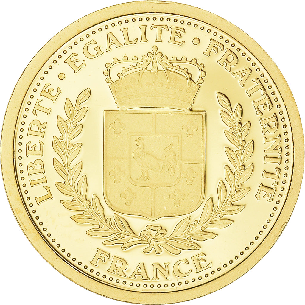 France, Médaille, Louis XIV, Roi Soleil, History, FDC, Or