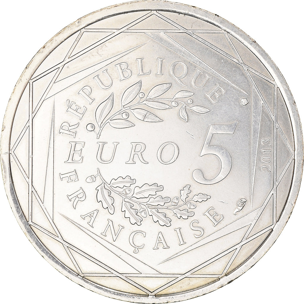 France, 5 Euro, Fraternité, 2013, MS(60-62), Silver, Gadoury:EU647