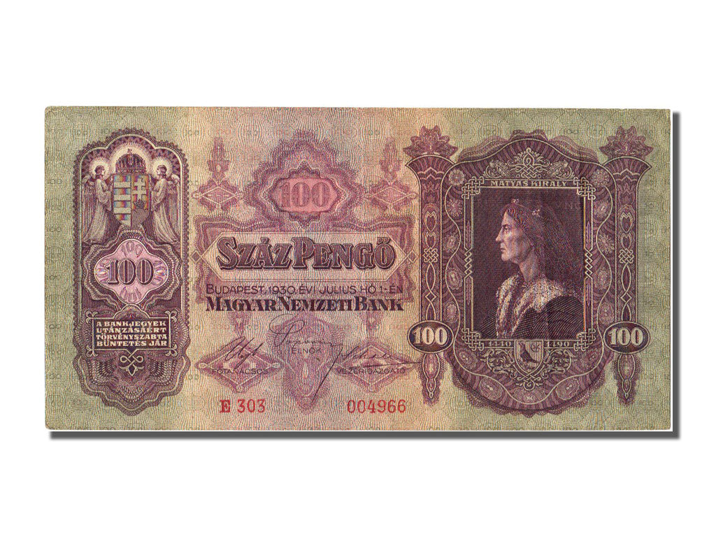 Banknote, Hungary, 100 Pengö, 1930, 1930-07-01, AU(55-58)