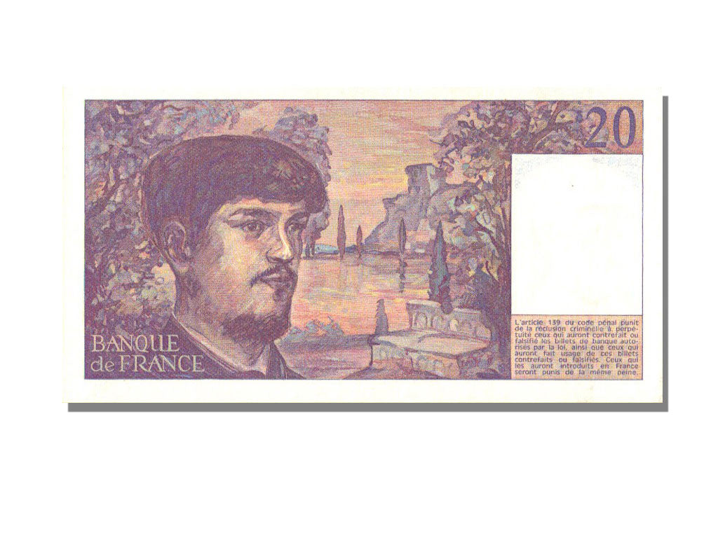 Banconote, Francia, 20 Francs, 20 F 1980-1997 ''Debussy'', 1980, FDS