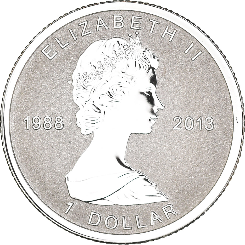 Coin, Canada, Elizabeth II, Dollar, 2013, Royal Canadian Mint, 1/20 Oz