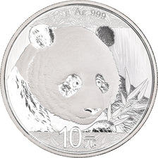 Moneda, China, Panda, 10 Yüan, 2018, Bullion, FDC, Plata