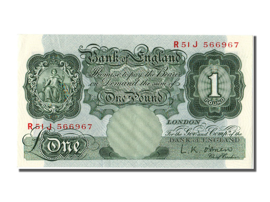 Banknote, Great Britain, 1 Pound, 1955, UNC(63)