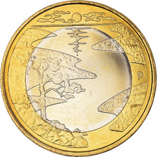 Finland, 5 Euro, Northern Nature Series - Summer, 2013, MS(64), Bi-Metallic