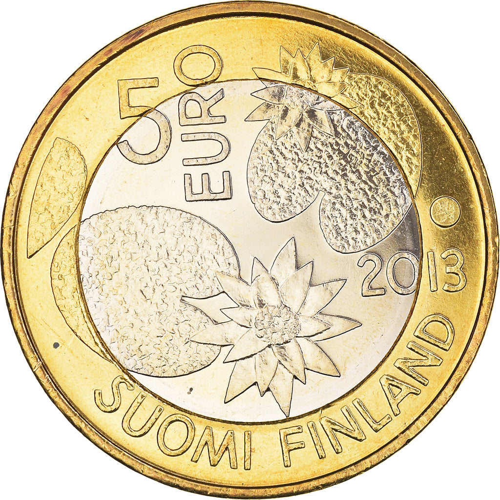 Finland, 5 Euro, Northern Nature Series - Summer, 2013, MS(64), Bi-Metallic
