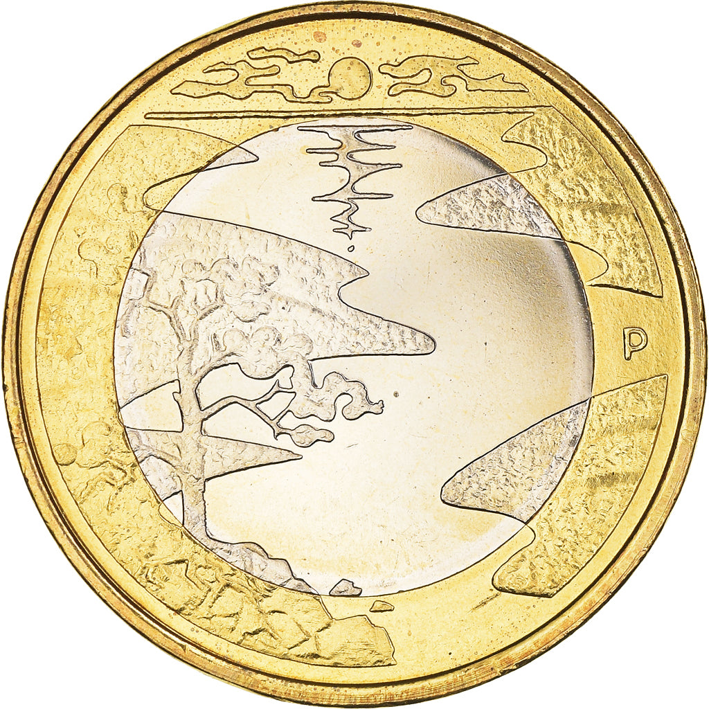 Finland, 5 Euro, Northern Nature Series - Summer, 2013, MS(64), Bi-Metallic