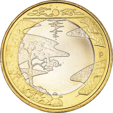 Finland, 5 Euro, Northern Nature Series - Summer, 2013, MS(64), Bi-Metallic