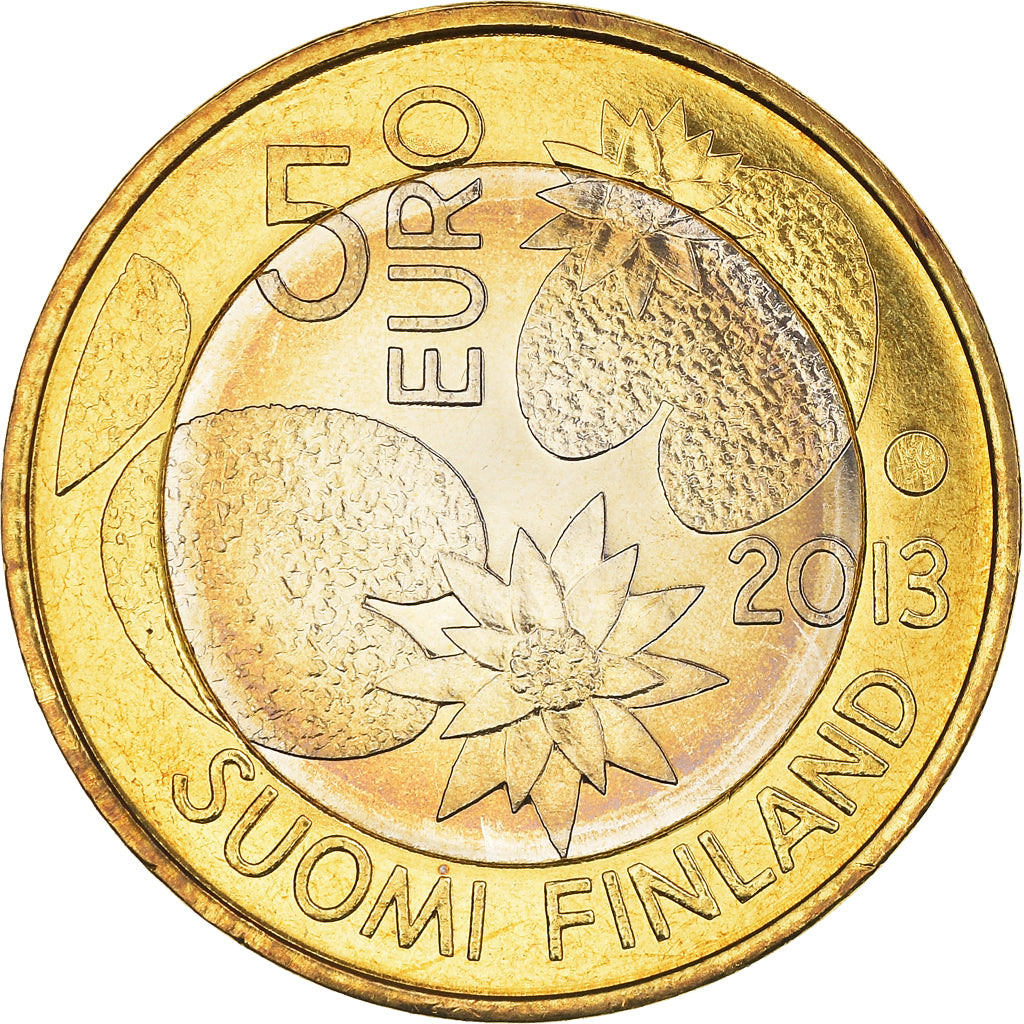 Finland, 5 Euro, Northern Nature Series - Summer, 2013, MS(64), Bi-Metallic