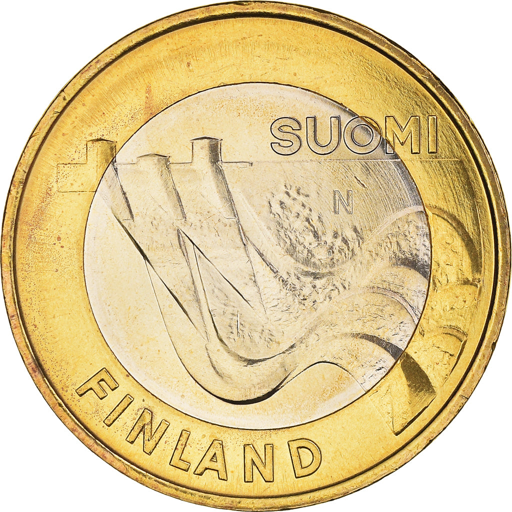 Finlande, 5 Euro, Imatra Dam, 2013, SPL+, Bimétallique, KM:195