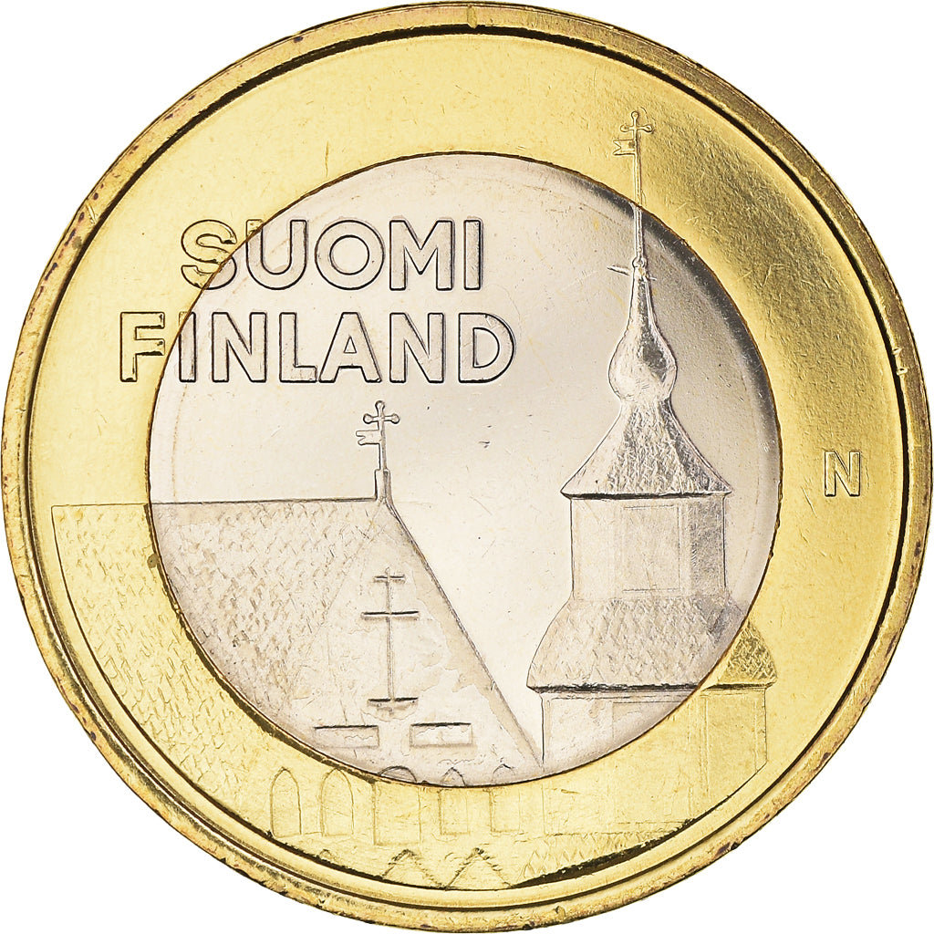 Finland, 5 Euro, Tavastia, 2013, MS(64), Bi-Metallic, KM:197