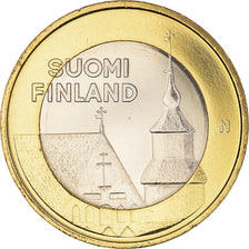 Finland, 5 Euro, Tavastia, 2013, MS(64), Bi-Metallic, KM:197