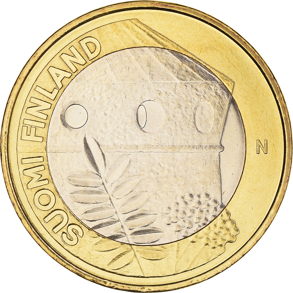Finland, 5 Euro, St. Olaf Castle, 2013, MS(64), Bi-Metallic, KM:199