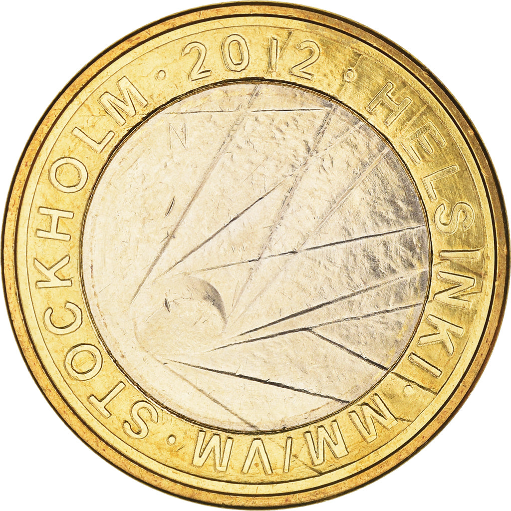Finlandia, 5 Euro, IIHF Hockey World Championship, 2012, SPL, Bi-metallico