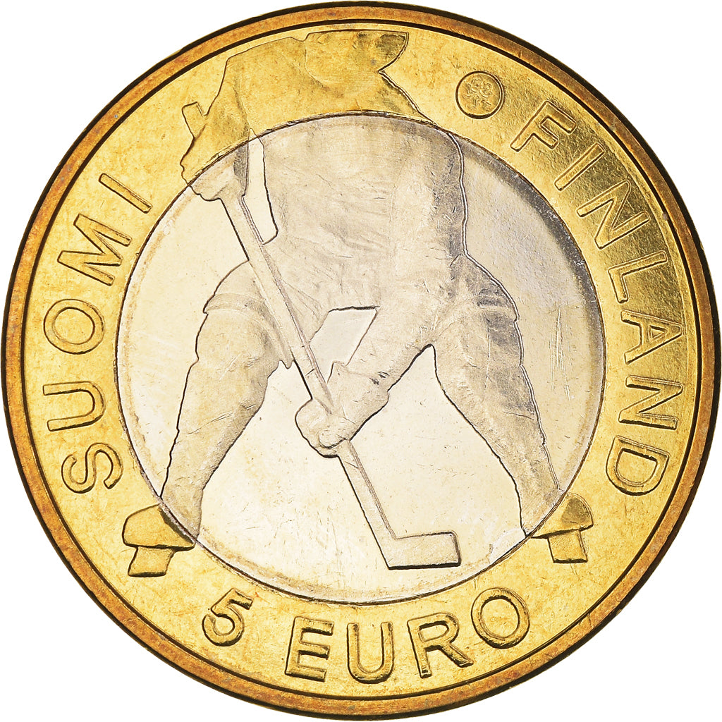 Finlandia, 5 Euro, IIHF Hockey World Championship, 2012, SPL, Bi-metallico