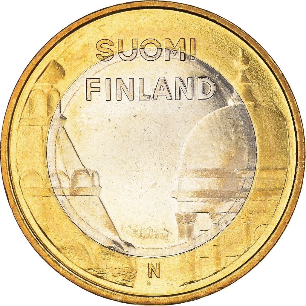 Finland, 5 Euro, Uusimaa, Helsinki & Uspenski Cathedral, 2012, MS(63)