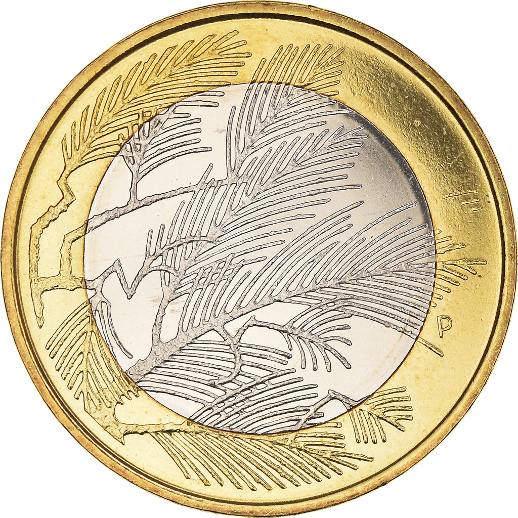 Finland, 5 Euro, Nordic Nature Series - Wilderness, 2014, MS(64), Bi-Metallic