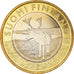 Finland, 5 Euro, Animals of the Provinces - Lapland, 2015, MS(64), Bi-Metallic