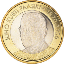 Finland, 5 Euro, Juho Kusti Paasikivi, 2017, MS(64), Bi-Metallic