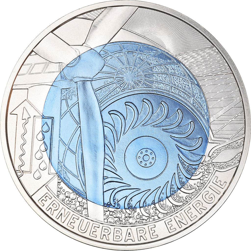 Austria, 25 Euro, Renewable Energy, 2010, Vienna, MS(65-70), Bi-Metallic