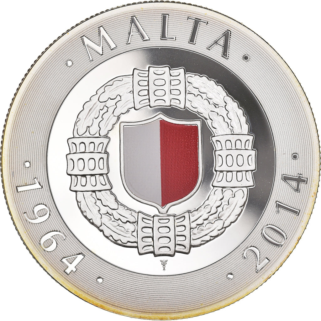 Malta, 10 Euro, Malta's independence, 2014, Proof, MS(65-70), Silver, KM:165