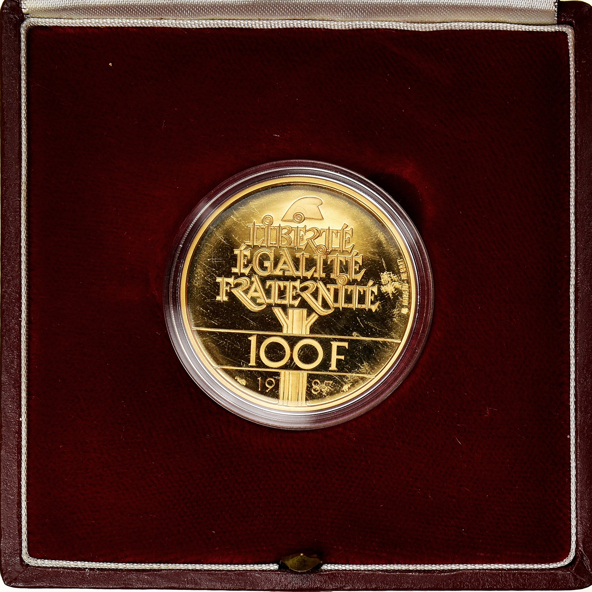 Coin, France, Lafayette, 100 Francs, 1987, Paris, Proof, MS(65-70), Gold