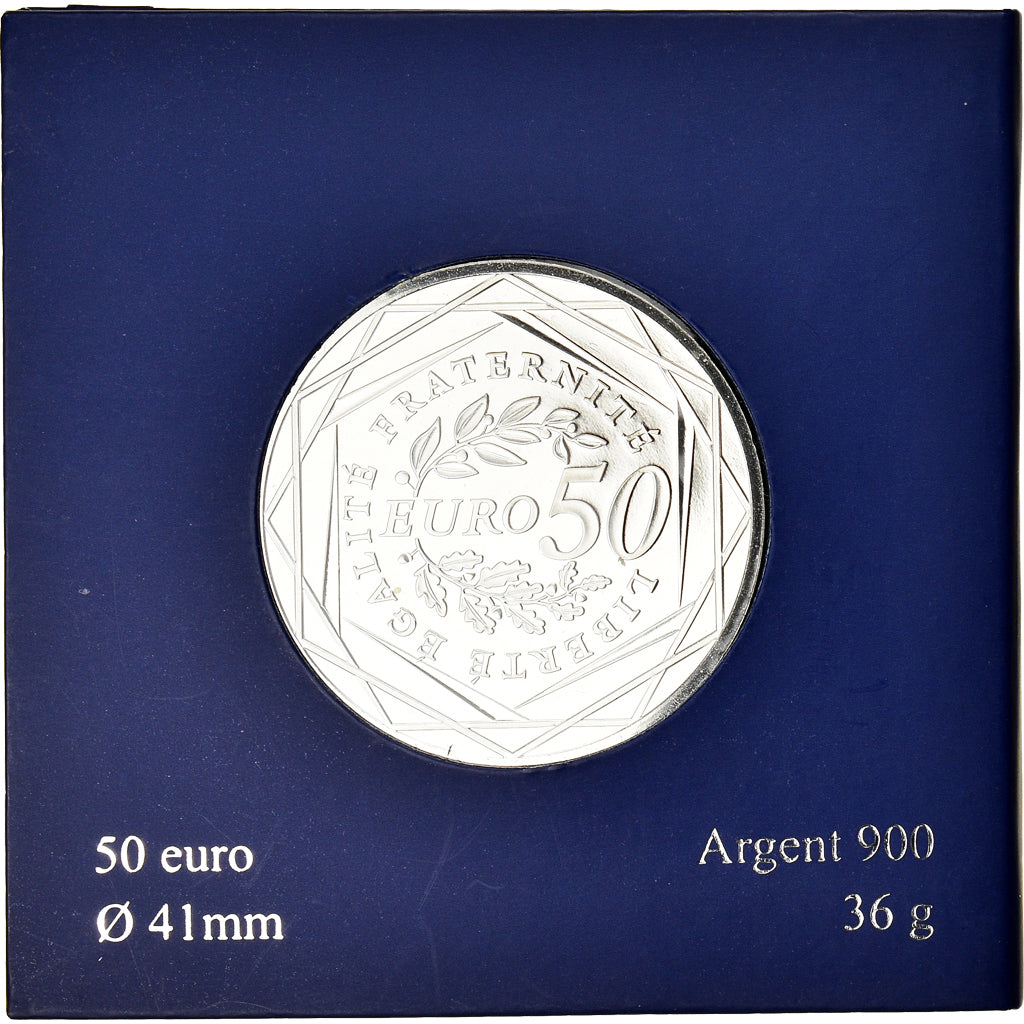France, 50 Euro, Monnaie de Paris, Semeuse, 2010, Paris, MS(65-70), Silver