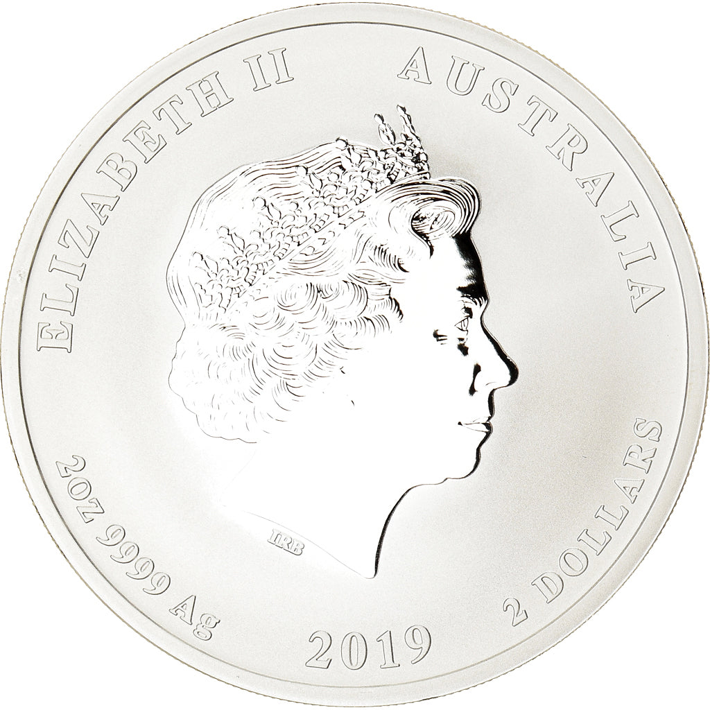 Coin, Australia, Year of the Pig, Lunar Series II, 2 Dollars, 2019, 2 Oz