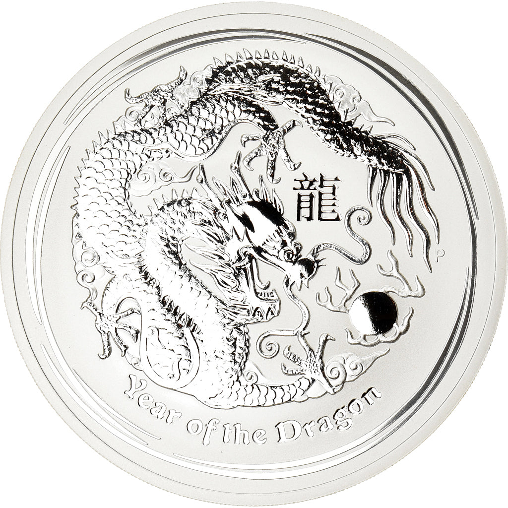 Moneda, Australia, Elizabeth II, Year of the Dragon, 10 Dollars, 2012, Perth, 10