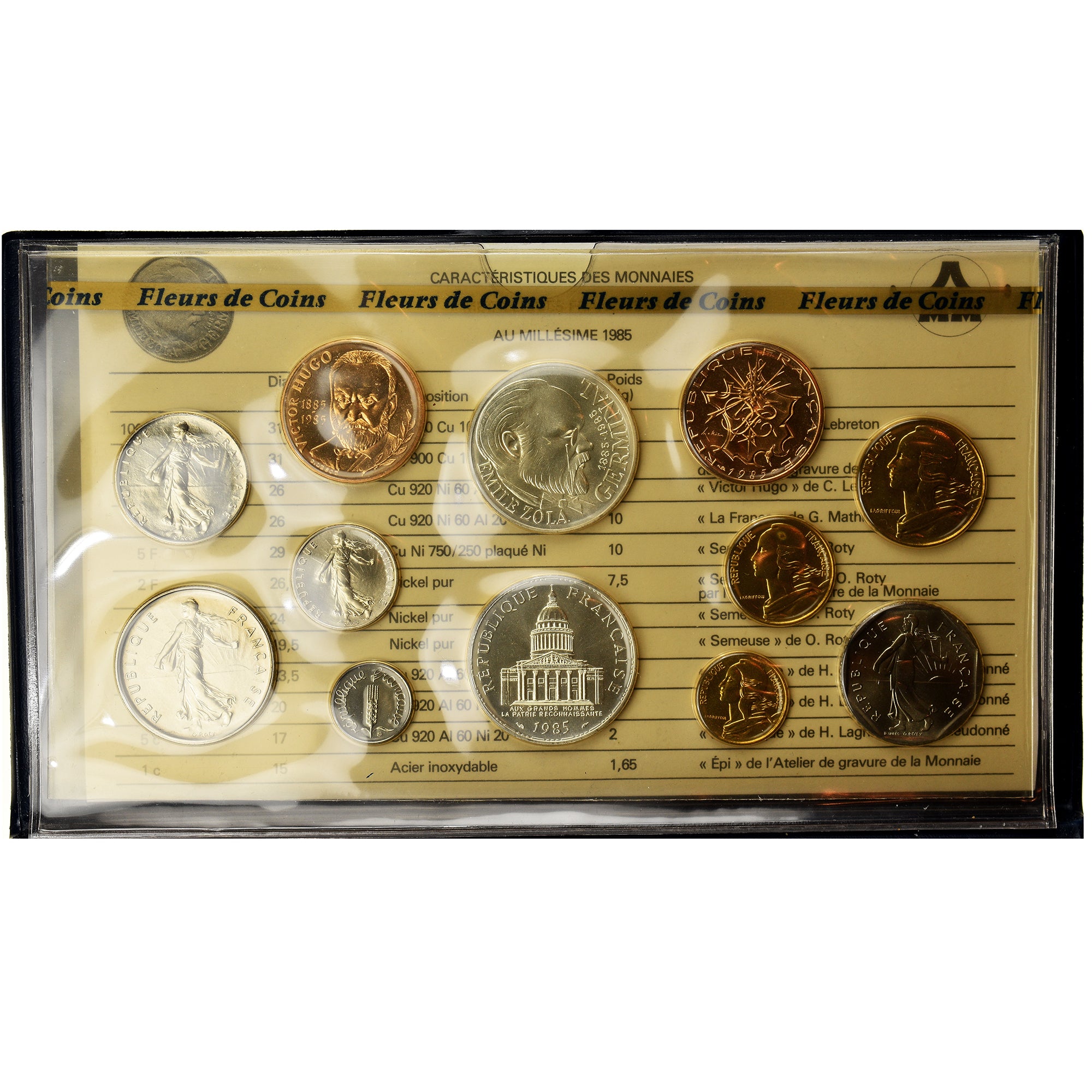 Coin, France, Monnaie de Paris, Set, 1985, Paris, FDC, MS(65-70)