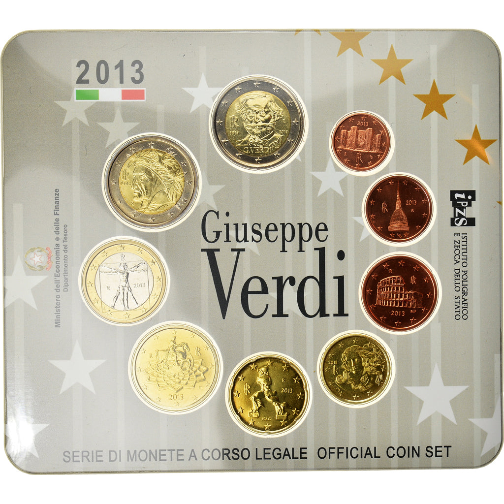 Włochy, Set, Giuseppe Verdi, 2013, BU, MS(65-70), ND