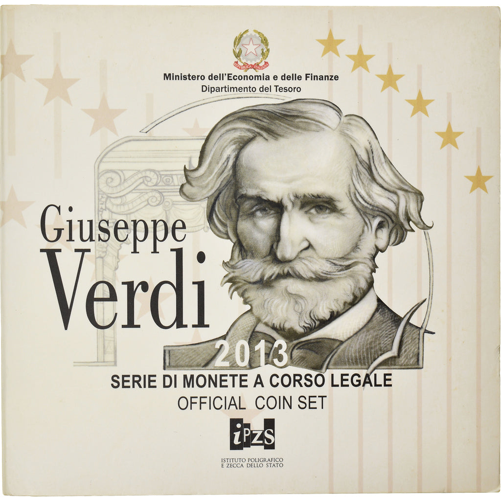 Włochy, Set, Giuseppe Verdi, 2013, BU, MS(65-70), ND