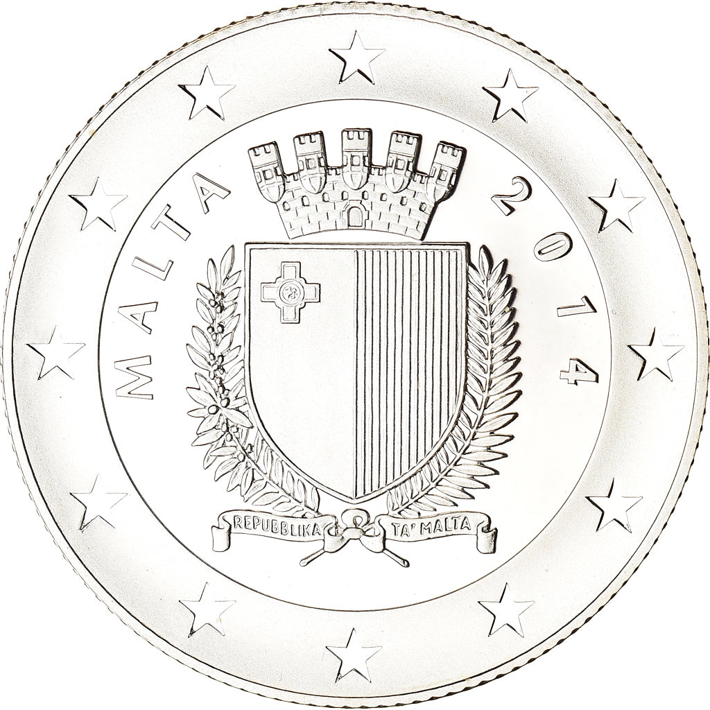 Malta, 10 Euro, Centenary of the First World War, 2014, MS(65-70), Silver