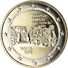 Malta, 2 Euro, Ġgantija Temples, 2016, MS(64), Bi-Metallic, KM:177