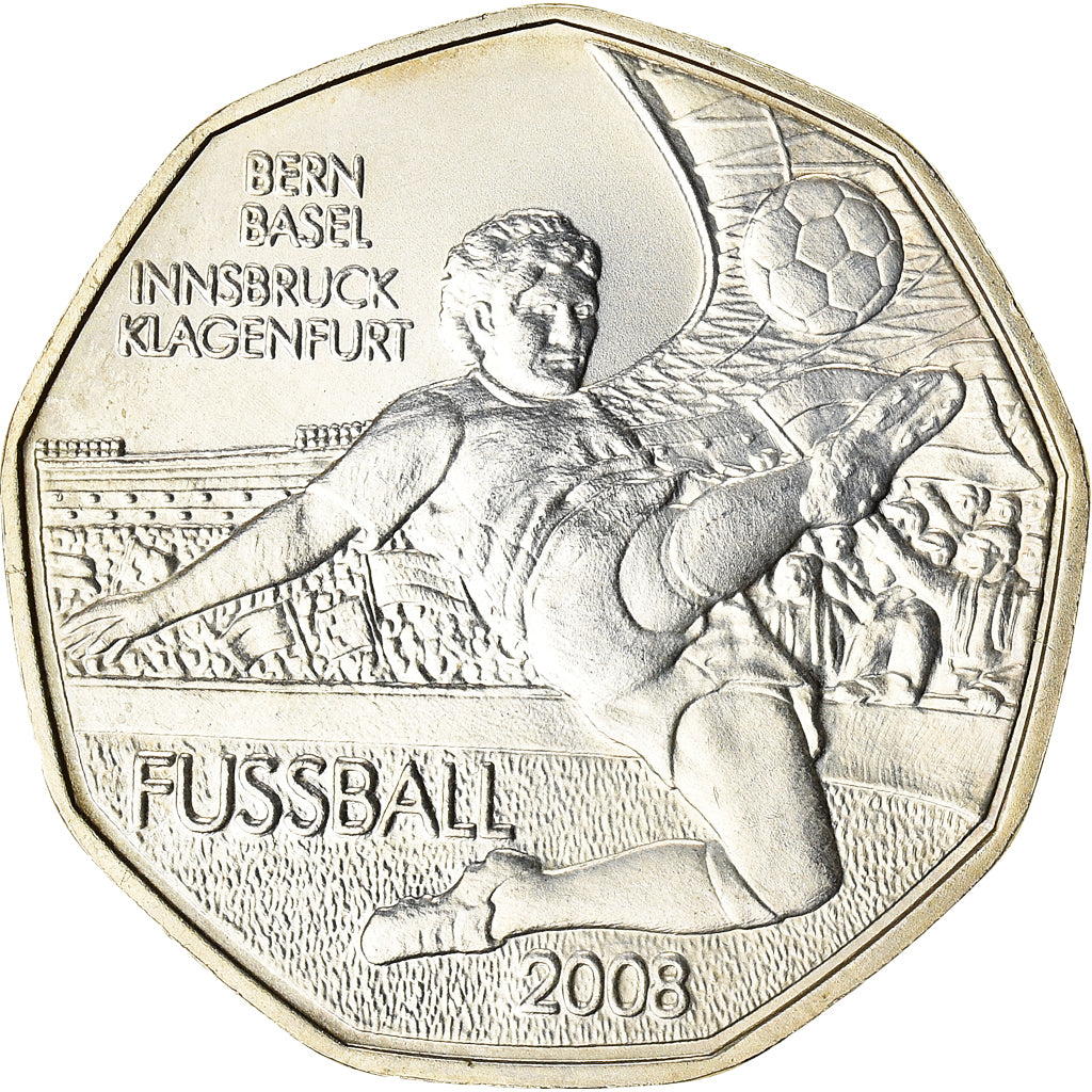 Austria, 5 Euro, Soccer - European Championship 2008, 2008, Vienna, MS(60-62)