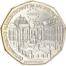 Austria, 5 Euro, Austrian EU Presidency, 2006, Vienna, MS(60-62), Silver