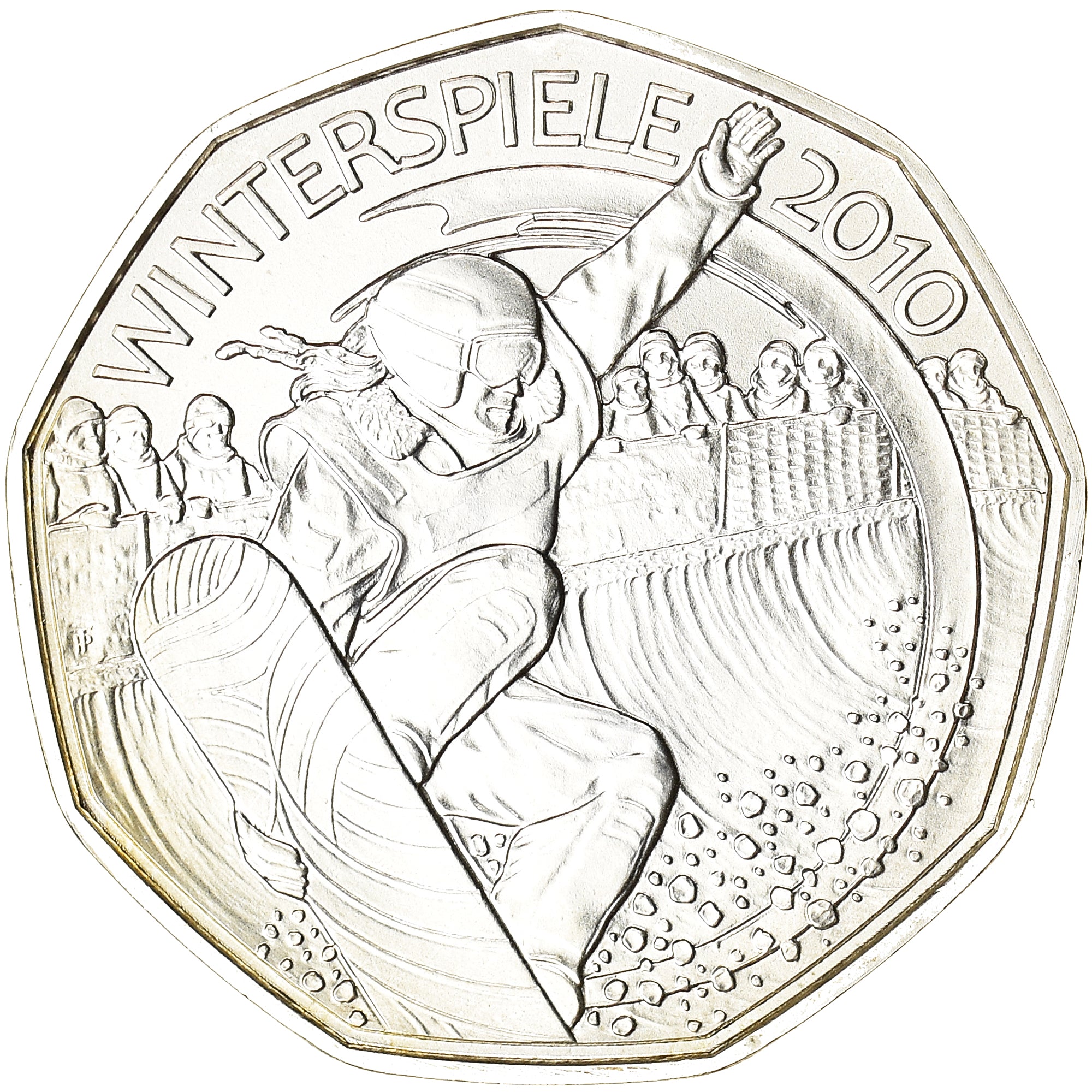 Austria, 5 Euro, 2010 Olympics, Vancouver, Snowboarding, 2010, Vienna, MS(63)