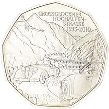 Austria, 5 Euro, Grossglockner High Alpine Road, 2010, Vienna, MS(63), Silver