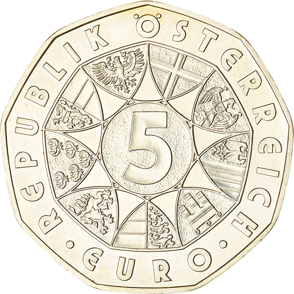 Austria, 5 Euro, Universal Male Suffrage, 2007, Vienna, MS(60-62), Silver